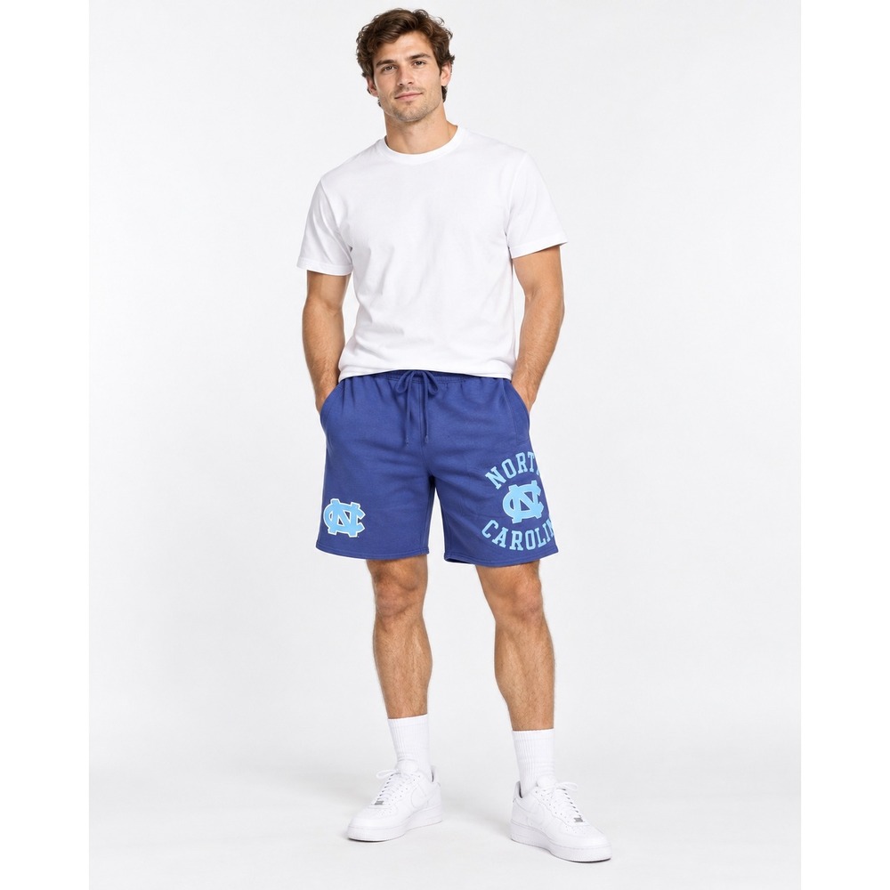 Mitchell & Ness Mens Shorts L Navy North Carolina Tar Heels NCAA Game Day FT